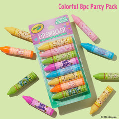 Lip Smacker Crayola balm application delivers a smooth, moisturized glide on dry lips.