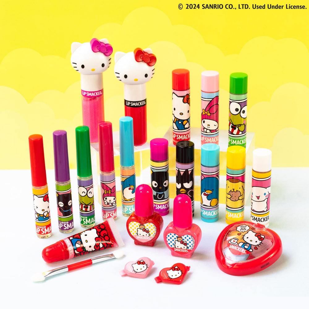 Lip Smacker Sanrio clear gloss finish image highlighting shine