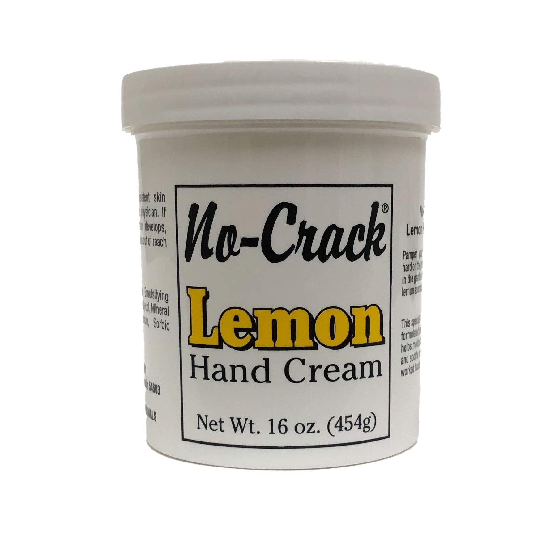 Liphontcta No-Crack Lemon Hand Cream jar close-up for quick absorption