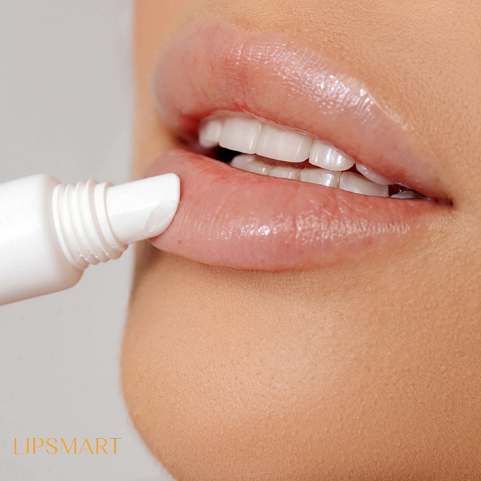 LipSmart ultra hydrating lip treatment application demonstrates smooth lip coverage.