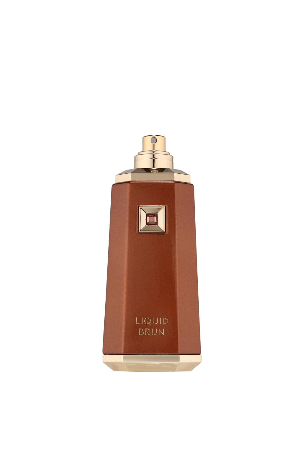 Liquid Brun woody musky finish closeup signals versatile scent