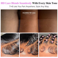 Liqusee pre plucked lace hairline offers effortless natural appearance.