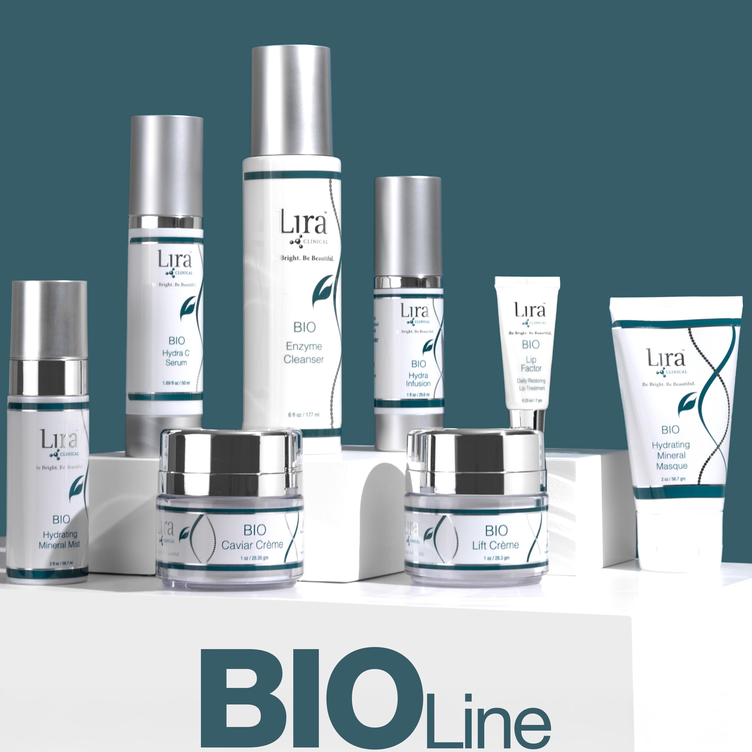 Lira Clinical BIO Enzyme Cleanser rinse action shows hydration returning to the skin.