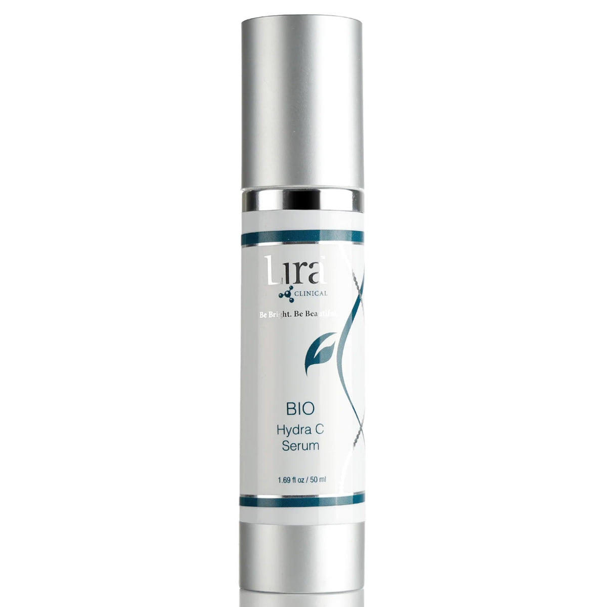 Lira Clinical BIO Hydra C Serum bottle close-up highlighting hydrating glow for daily use.