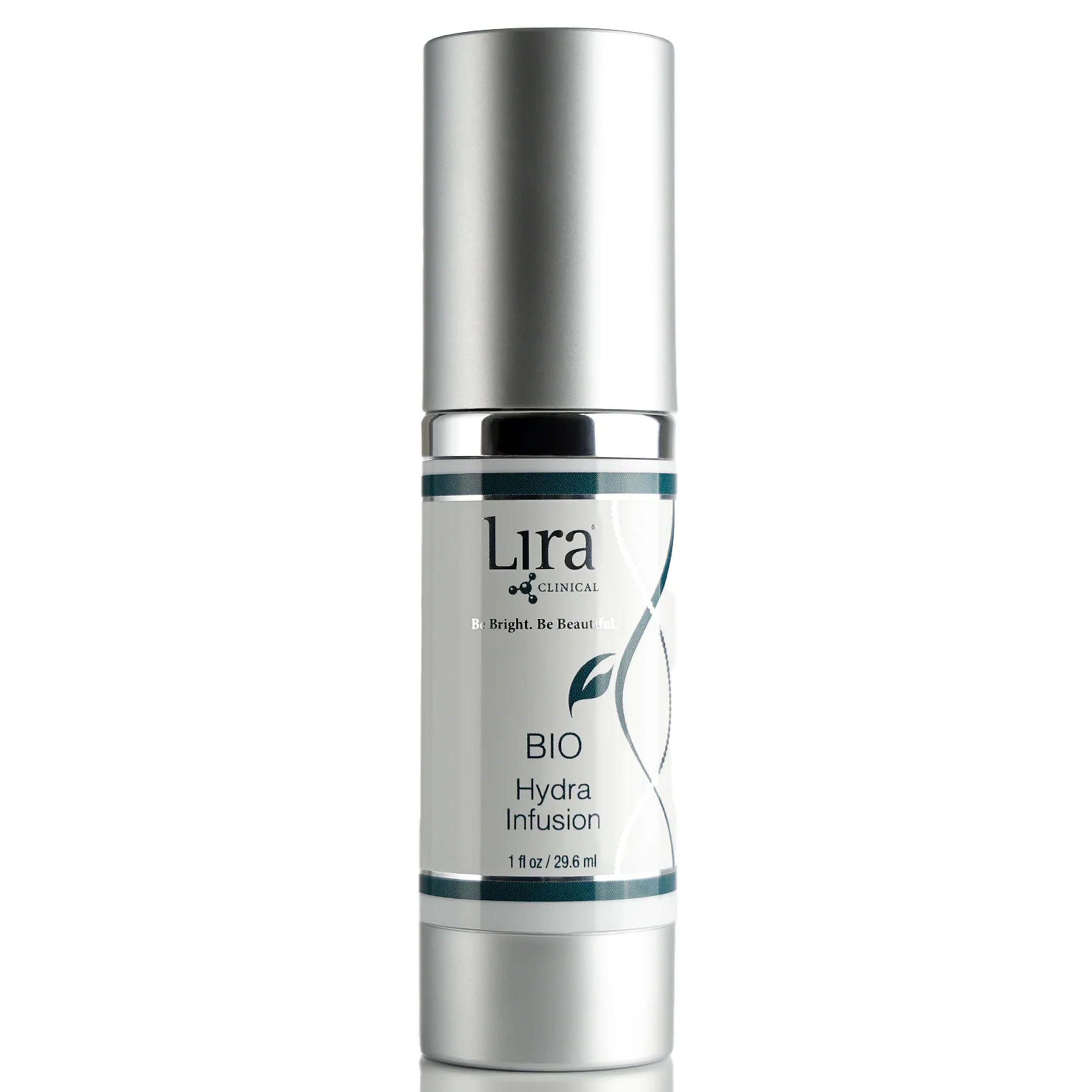 Lira Clinical BIO Hydra Infusion serum bottle close-up for daily hydration.