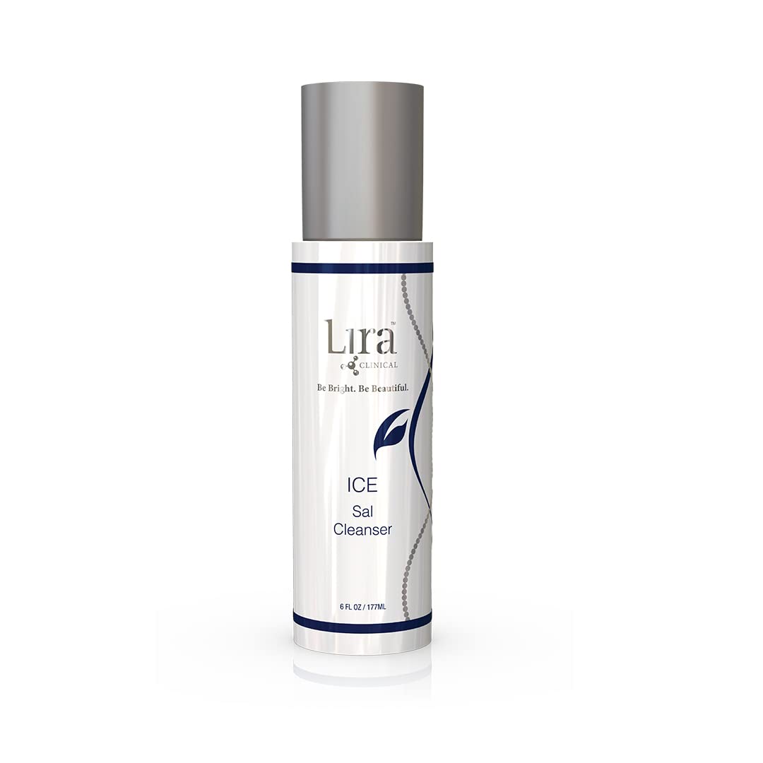 Lira Clinical ICE Sal Cleanser bottle closeup for daily refreshing cleansing.