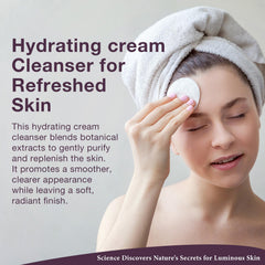 Lira Clinical MYSTIQ orange plant stem cell ingredients highlight nourishing formula.