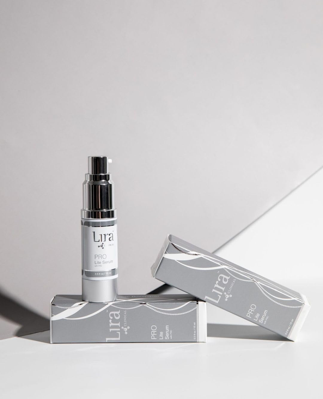 Applied on skin, Lira Clinical PRO Lite Serum absorbs quickly for a clean finish.