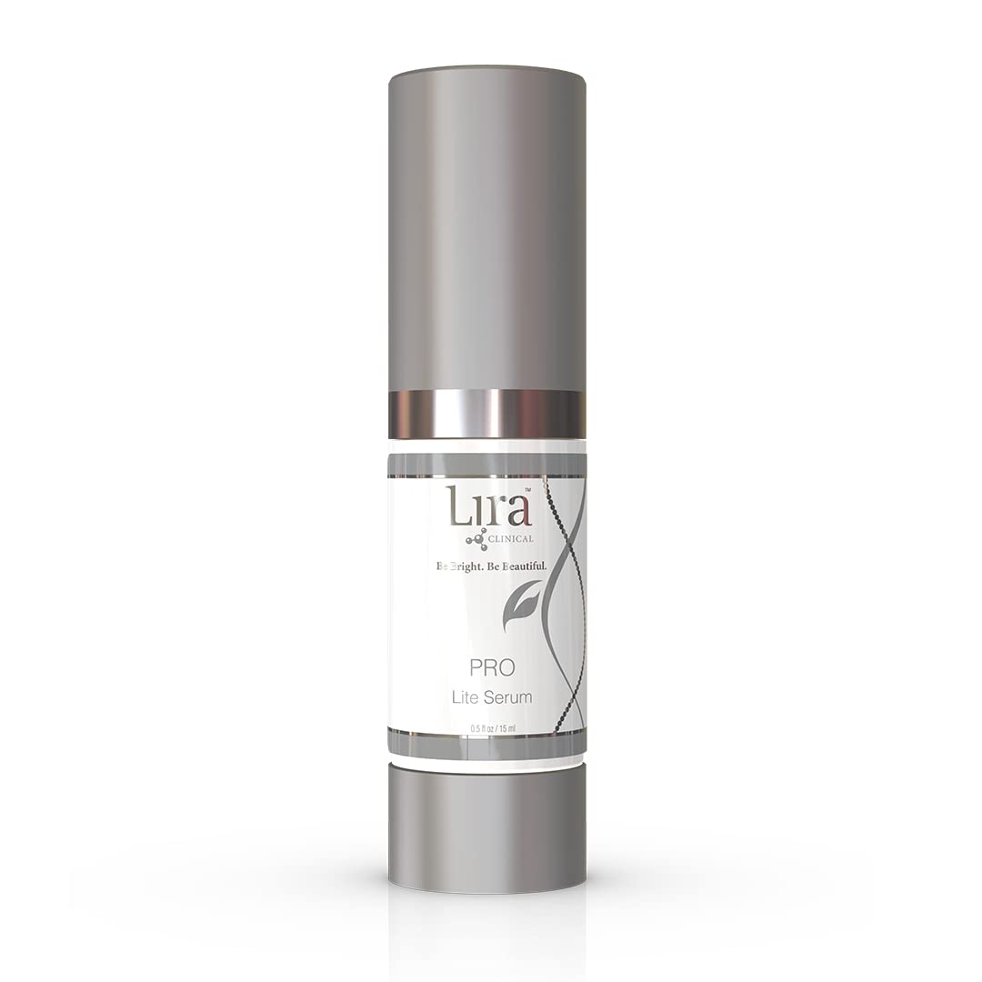Lira Clinical PRO Lite Serum bottle close-up highlighting premium packaging for hydration-ready skin.