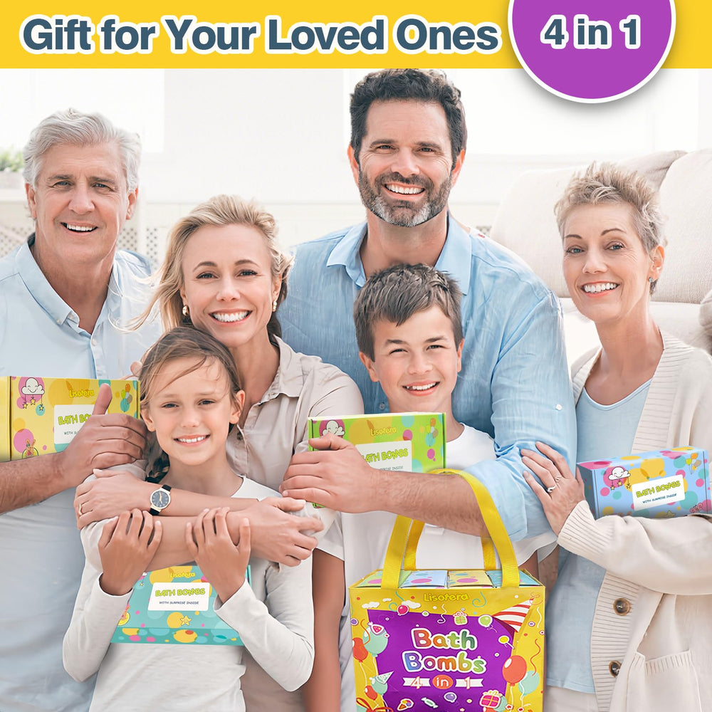 Lisotera bath bombs create colorful bubbles to enhance kids' bath time