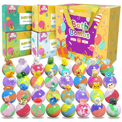 Lisotera bath bombs reveal a surprise inside during fizzing bath for kids' delight