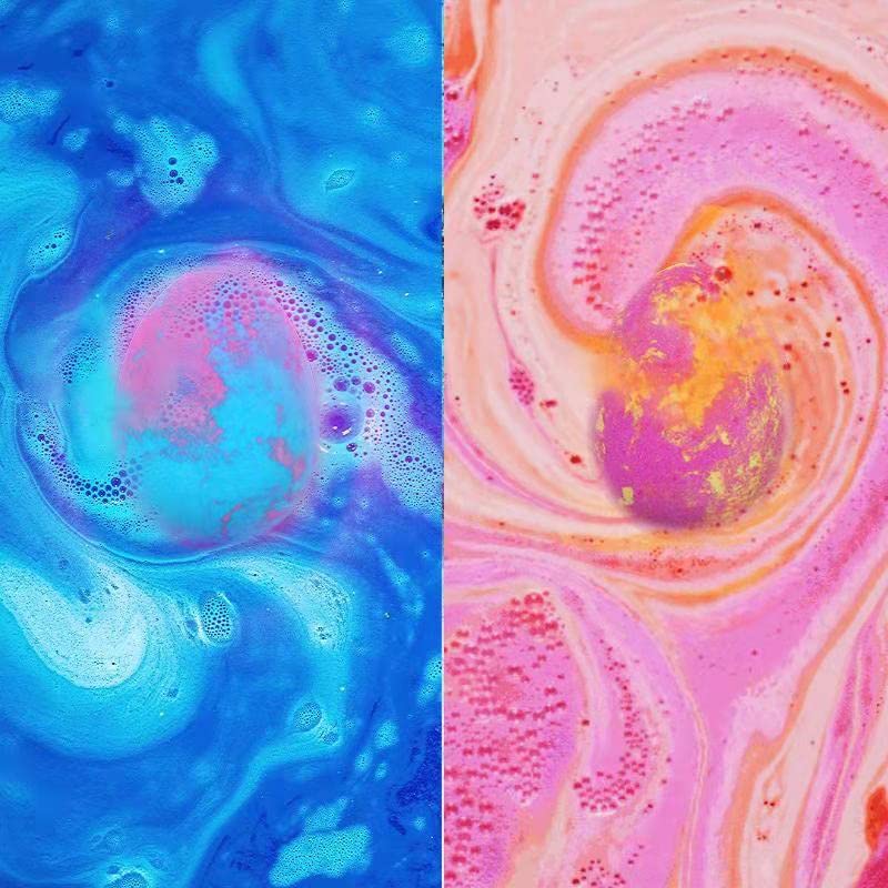 Lisotera no-stain bath bombs keep tubs and skin clean after fizzing.