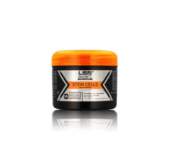 Liss Expert Stem Cells smoothing treatment bottle close-up for frizz control and shine.