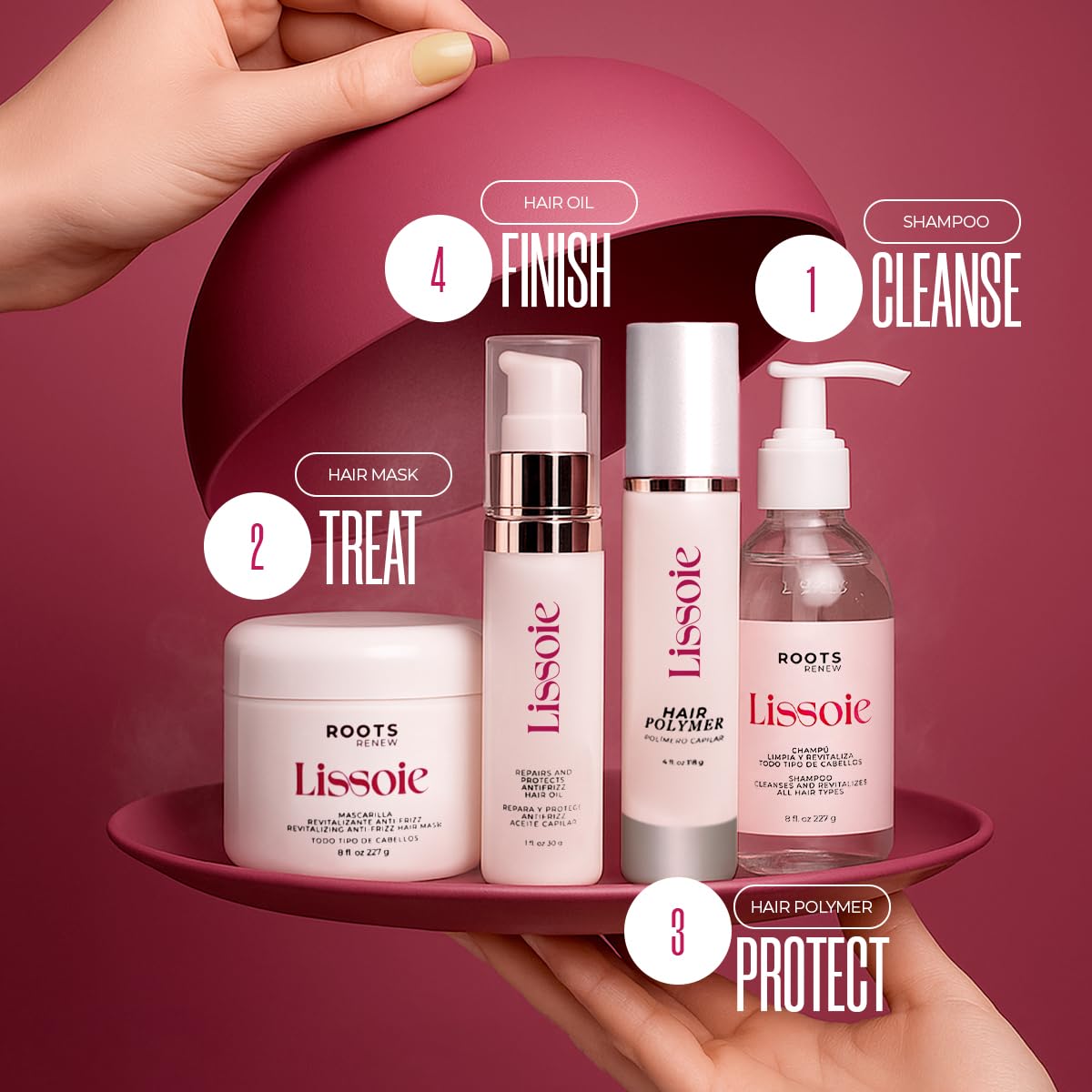 Lissoie Revitalizing Anti-Frizz Mask recyclable jar packaging visibility