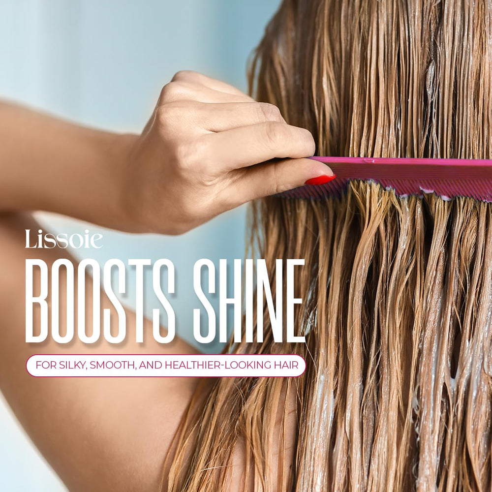 Lissoie Revitalizing Anti-Frizz Mask UV shield and color protection cue
