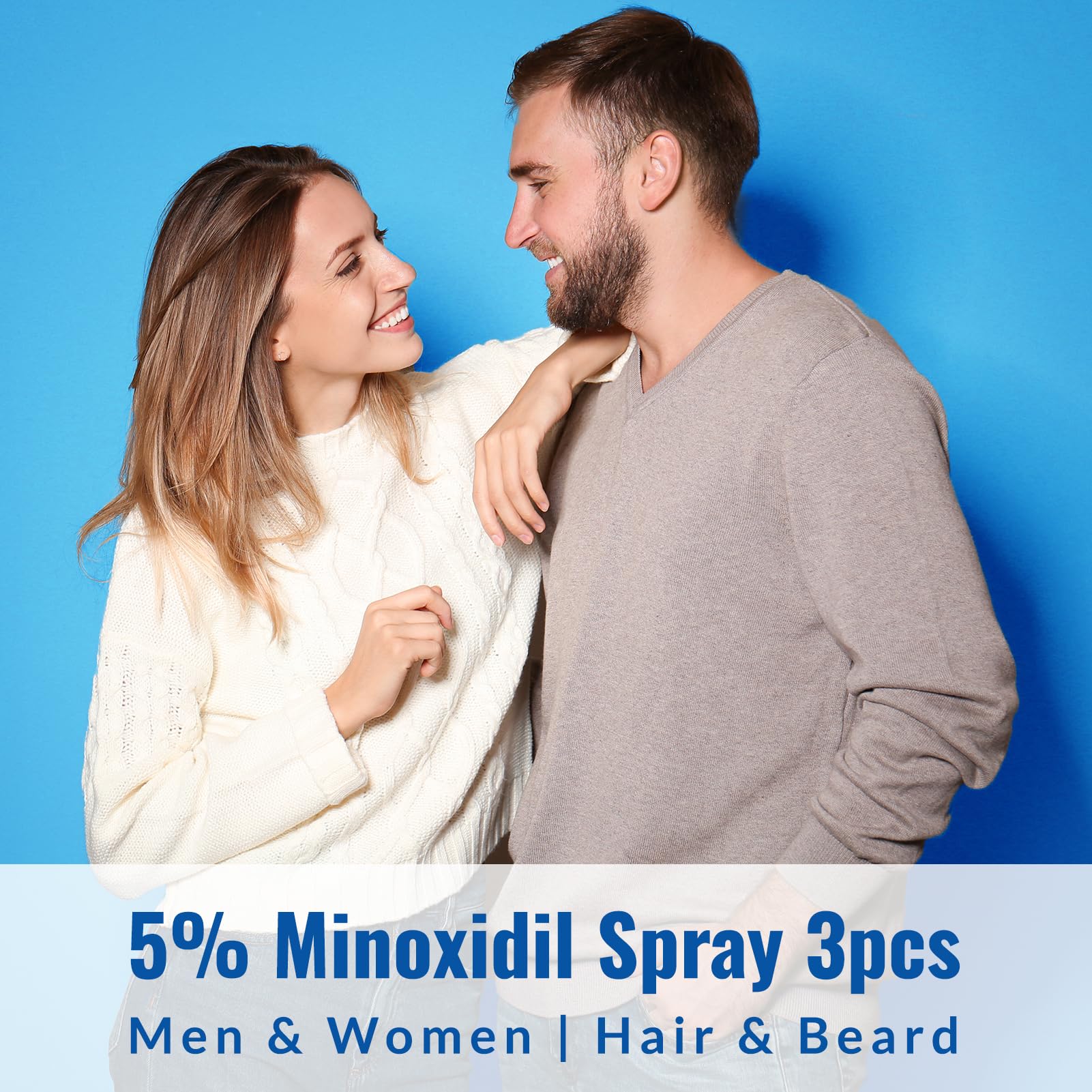 Listarfe 3 pack Minoxidil packaging highlighting value and convenience.