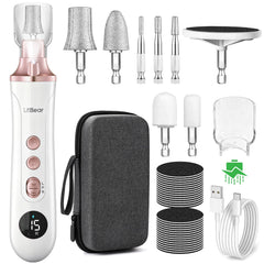 LitBear electric nail drill set compact cordless design for home manicure applications