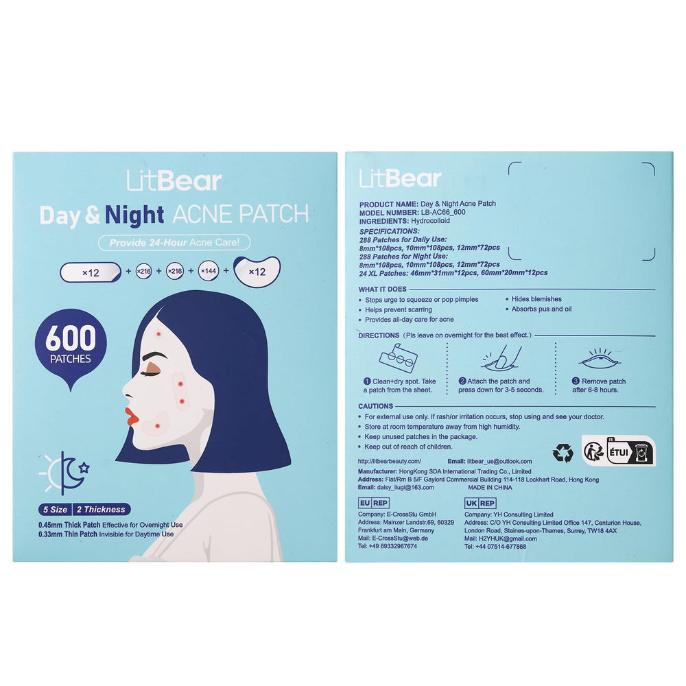 LitBear 8mm round patch seals tiny pimples effectively.