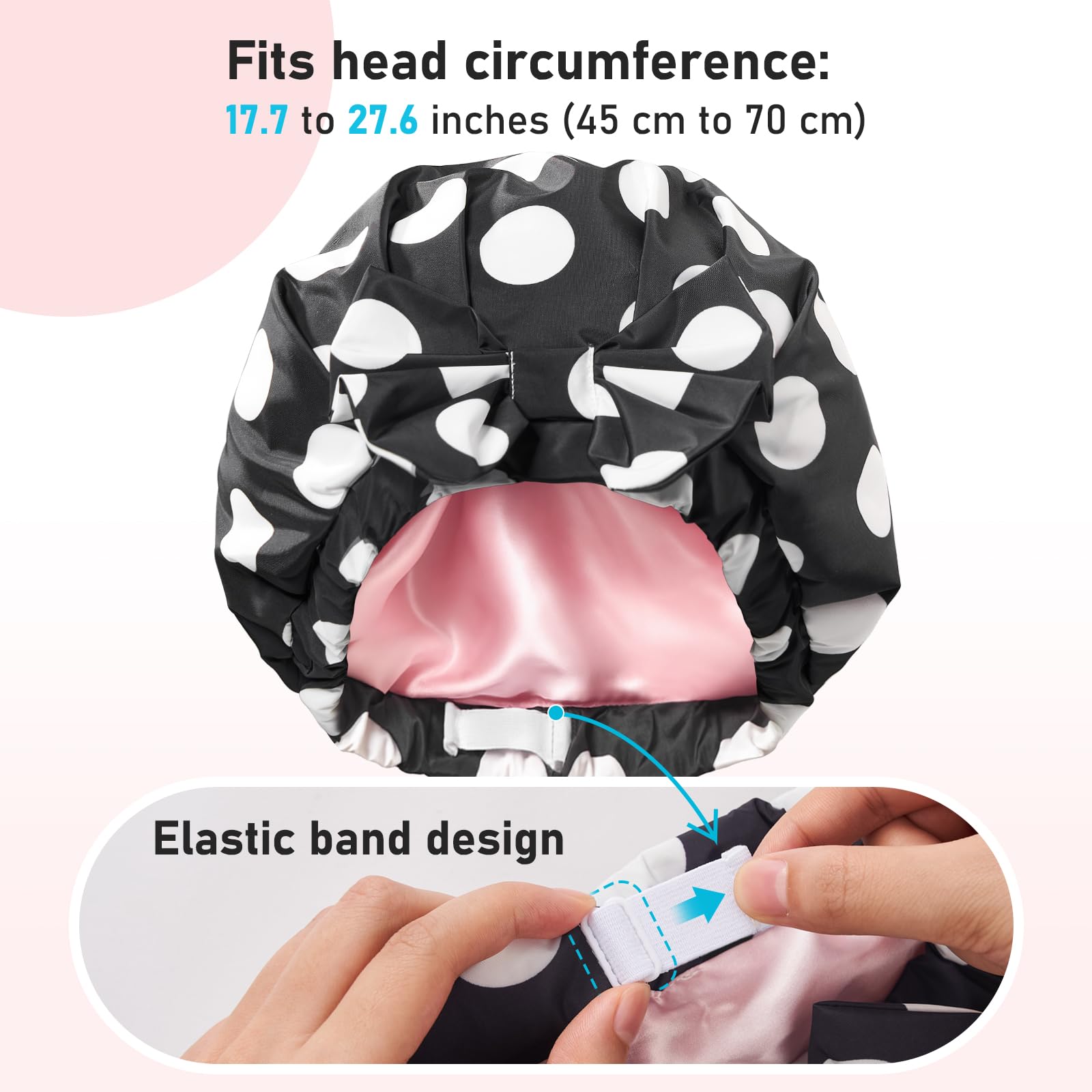 LitBear non-slip edge stays in place during showers for worry-free use.
