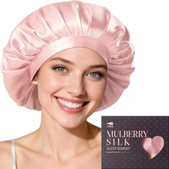 LitBear silk bonnet with 22-momme silk reduces friction for smoother morning hair.