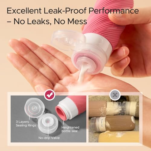 LitBear travel cream containers in 1oz size for compact cosmetics.