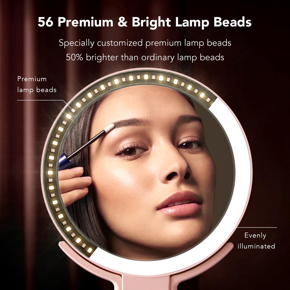 LitBear 10x magnification close-up aids precise eyeliner and lashes
