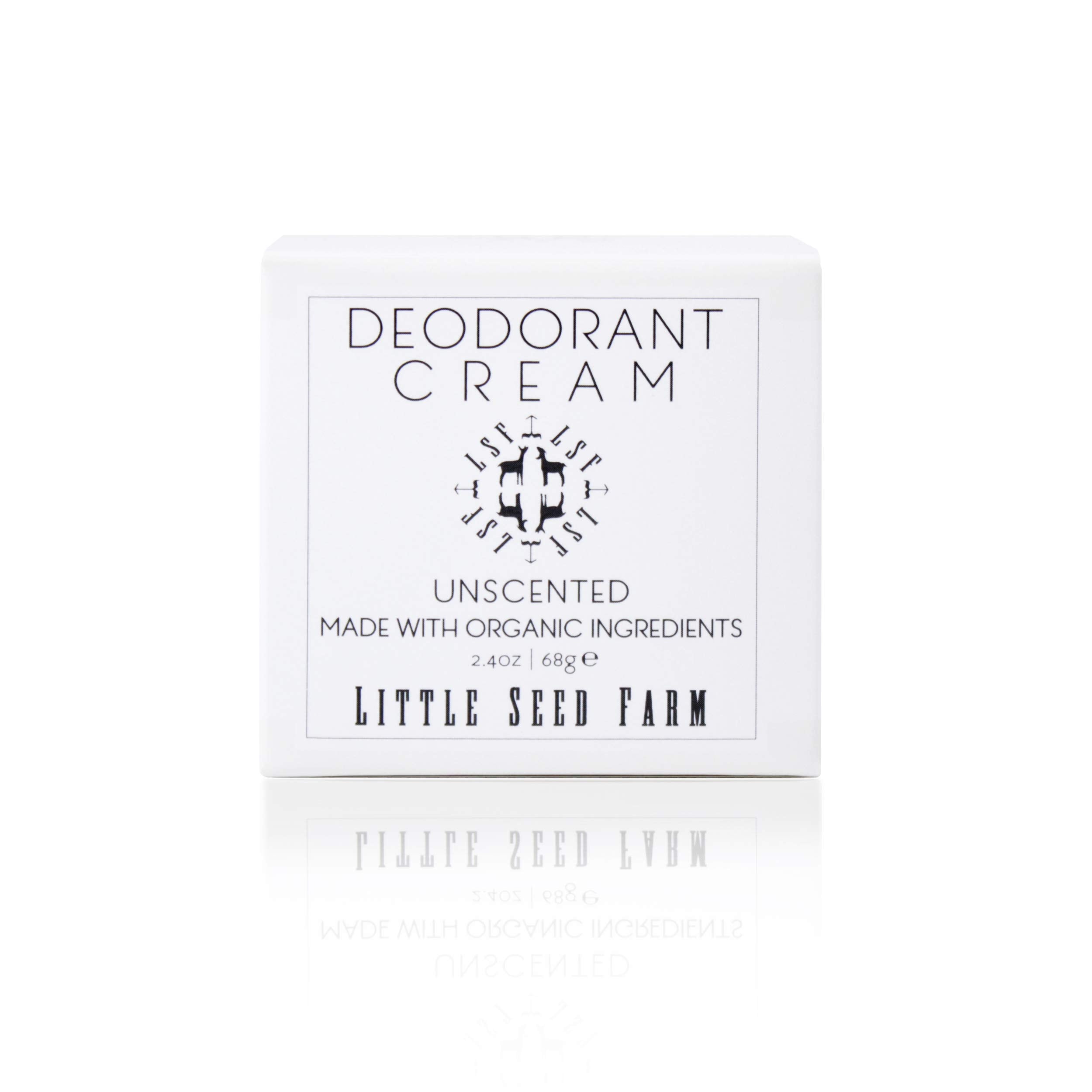 Little Seed Farm unscented deodorant cream jar for sensitive skin