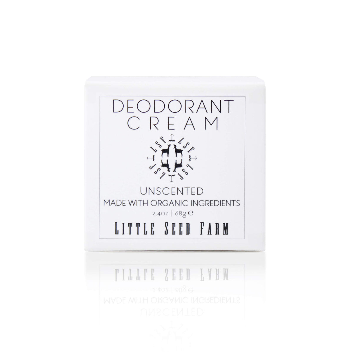 Little Seed Farm unscented deodorant cream jar for sensitive skin