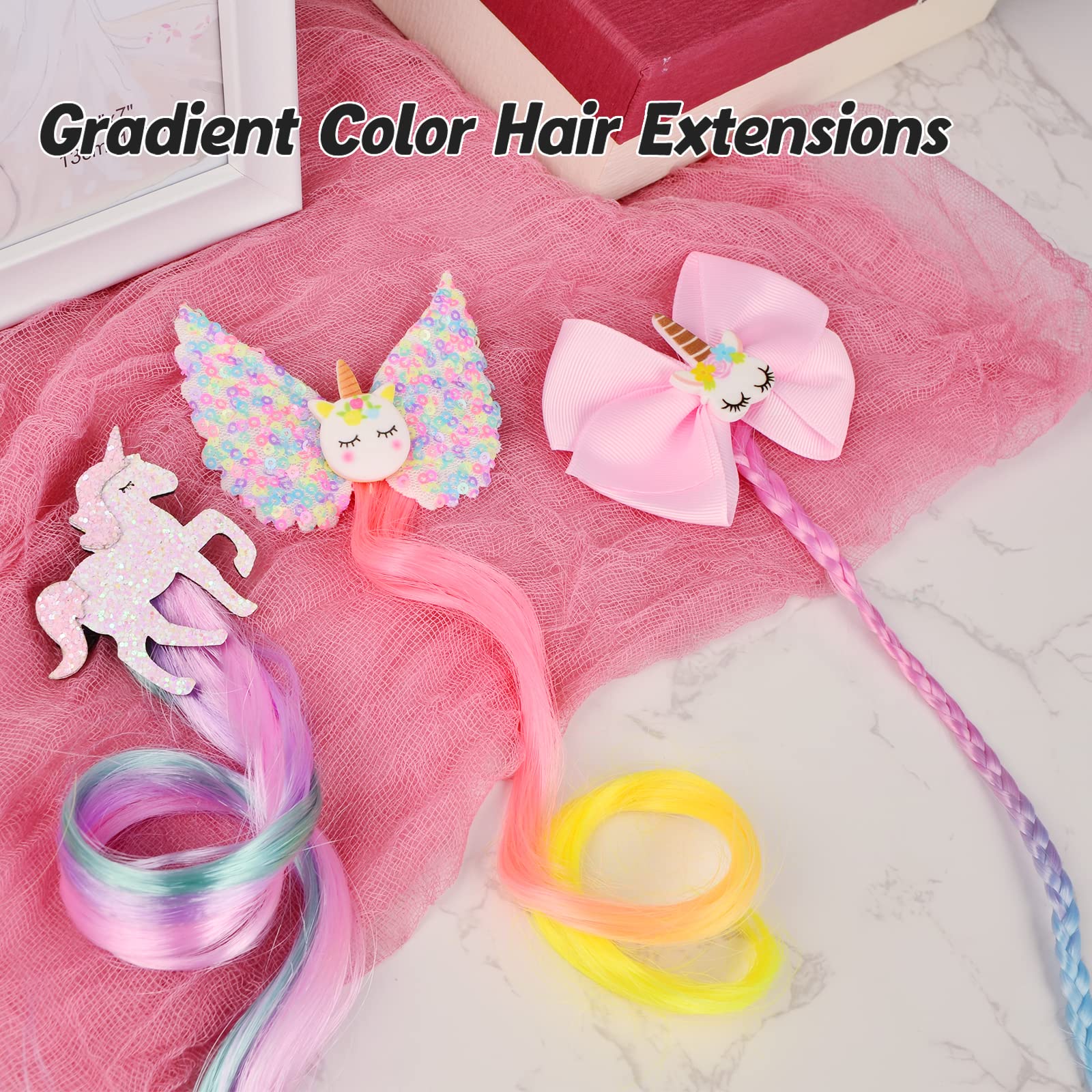 Little World six-styles unicorn clips offer versatile looks for everyday styles.