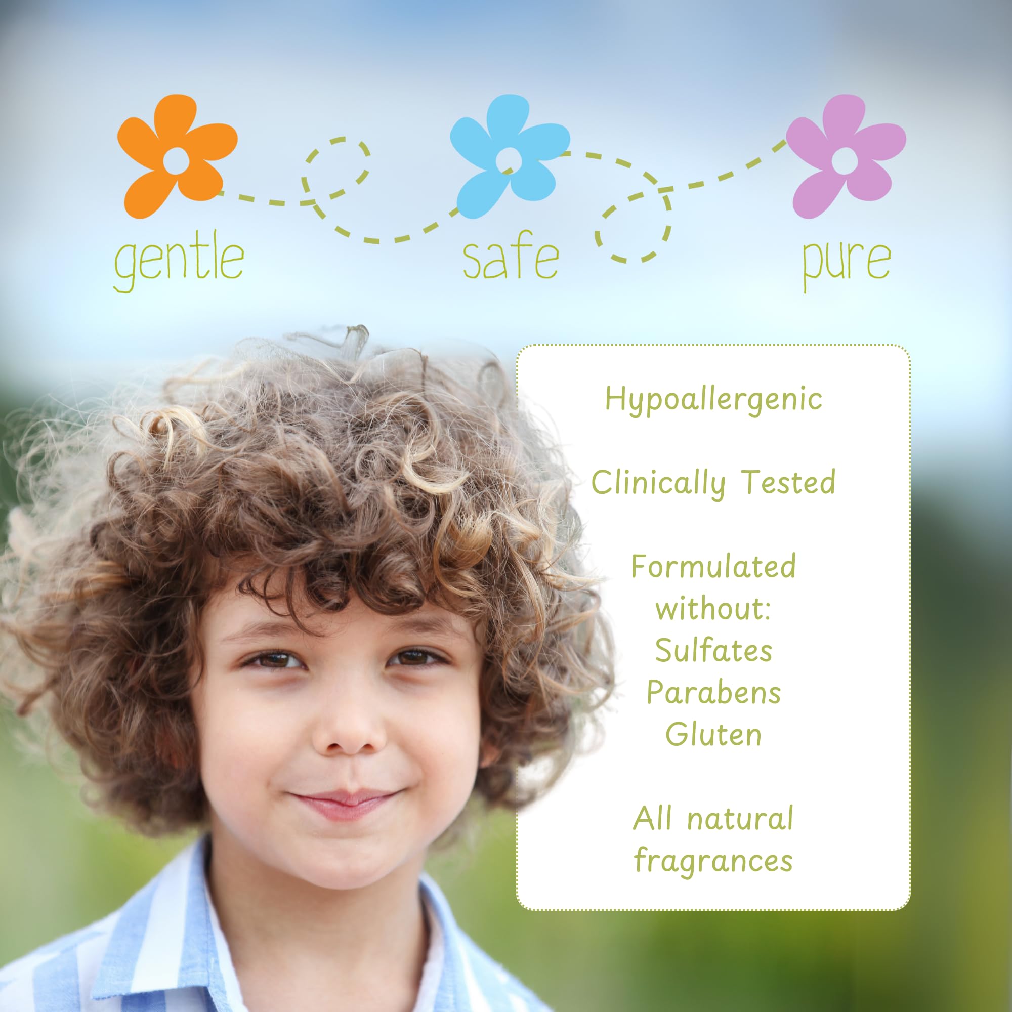 Little Green Kids Curly Hair Cream avocado oil nourishes hair