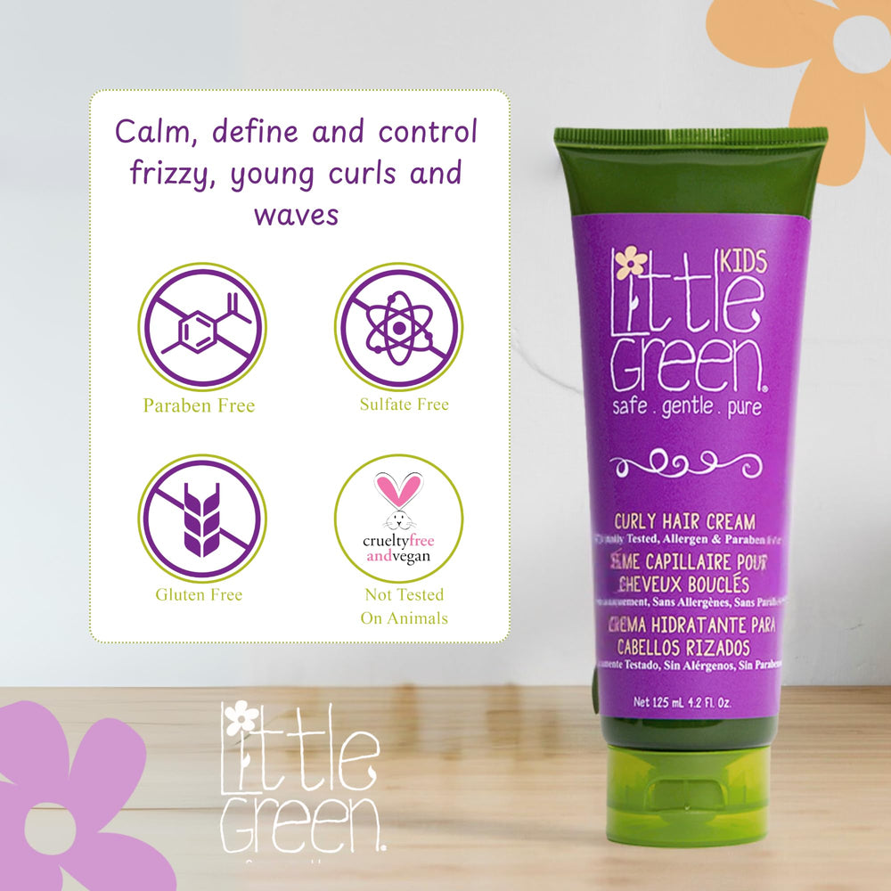 Little Green Kids Curly Hair Cream natural fragrance appeals to kids
