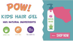 Little Roseberry hair gel child styling demonstrates safe, light hold for kids