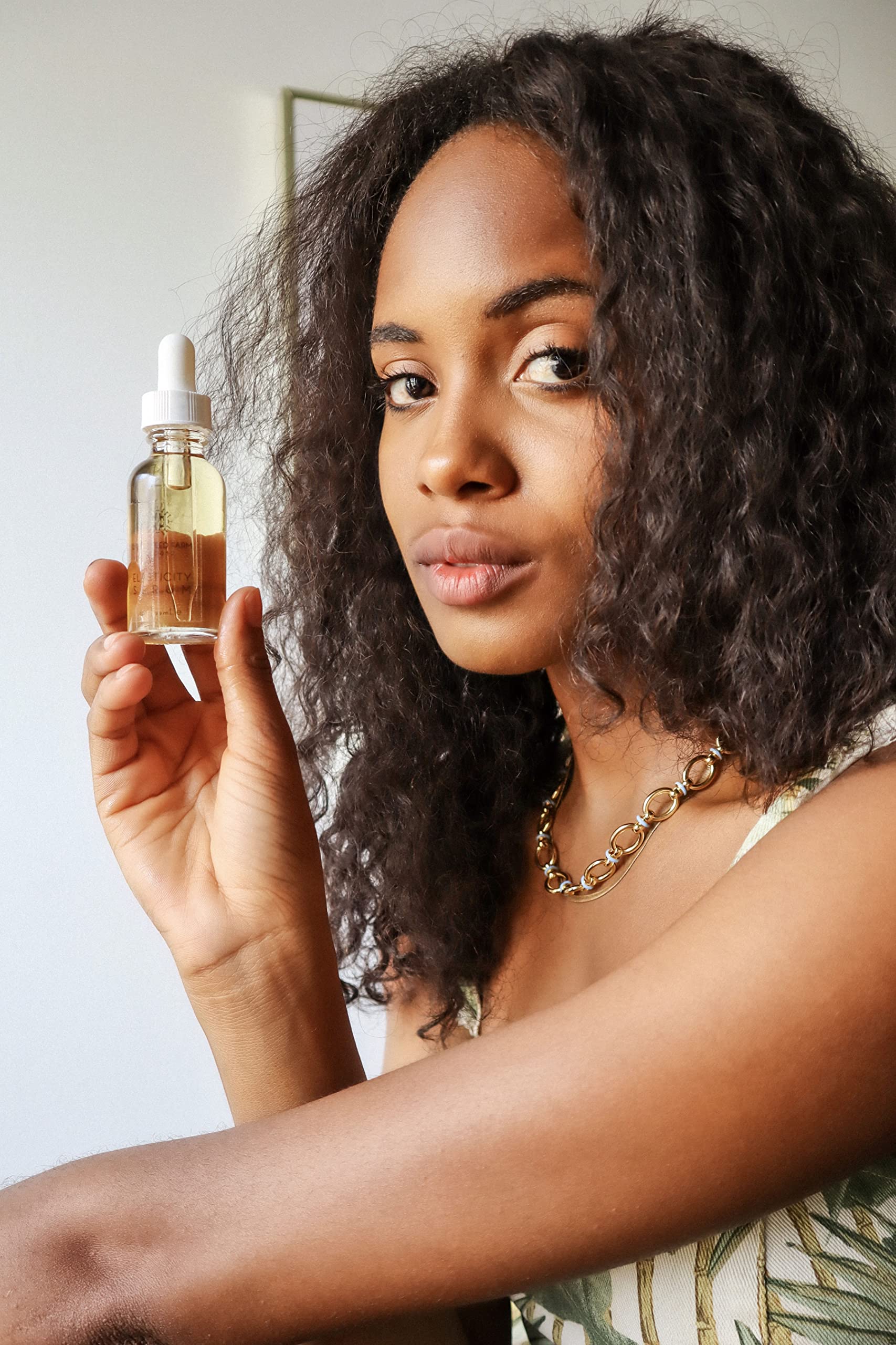 Little Seed Farm Elasticity Serum glass jar highlights clean, recyclable packaging.