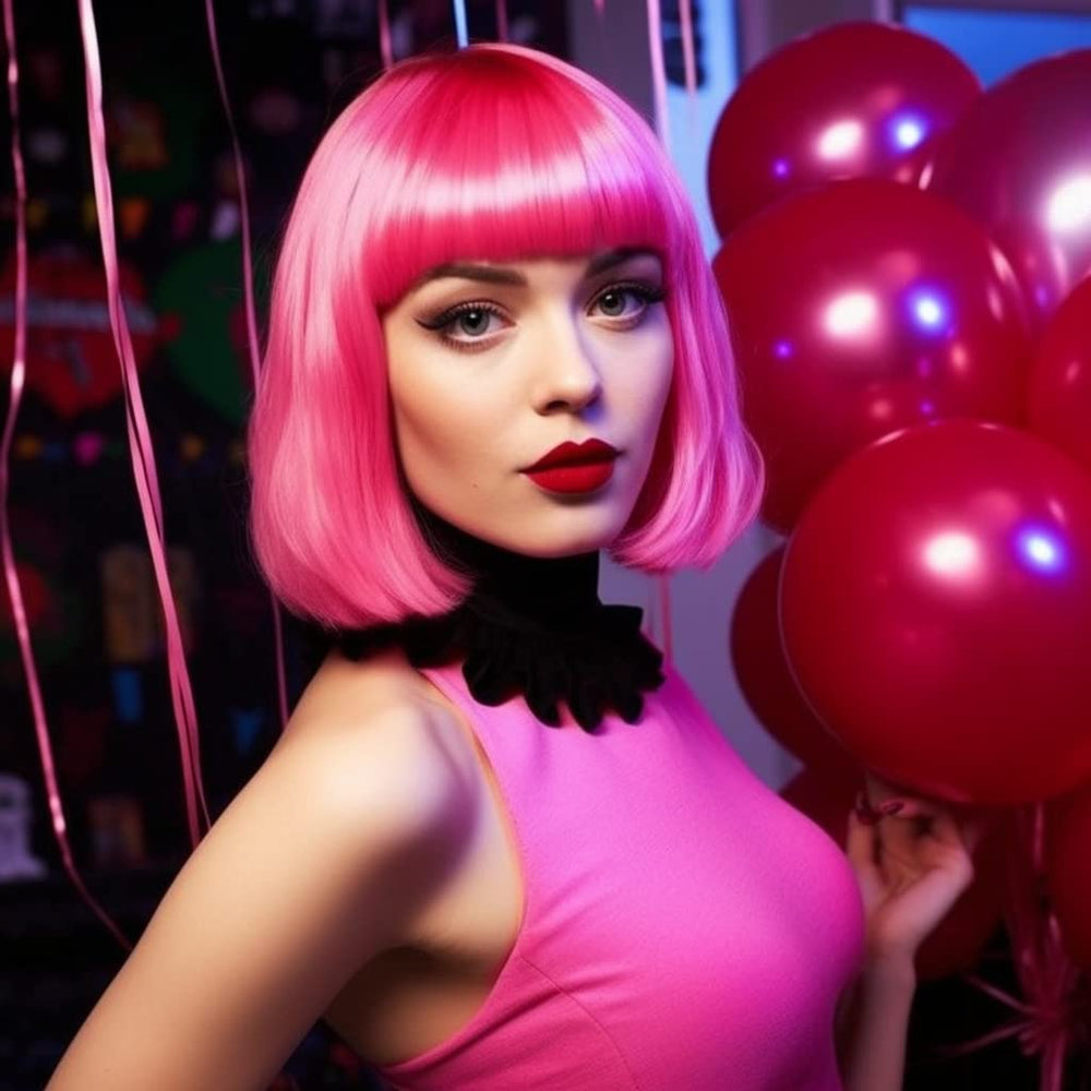 LIULIUBTY short bob wig with soft touch and breathable fibers for all-day comfort.