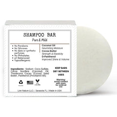 liv Nature fragrance-free shampoo bar foaming lather demonstrates ultra-gentle cleansing for sensitive scalps