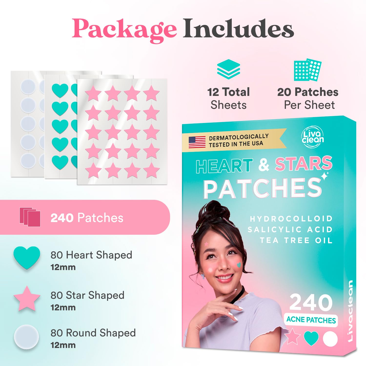 LivaClean heart patch being applied on the skin