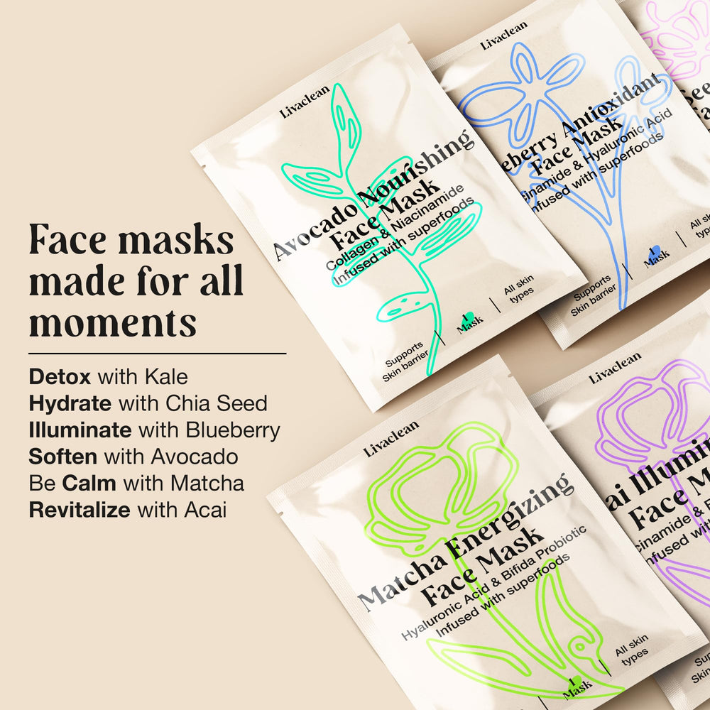 LivaClean hyaluronic acid boost highlights intense surface hydration and plumpness.
