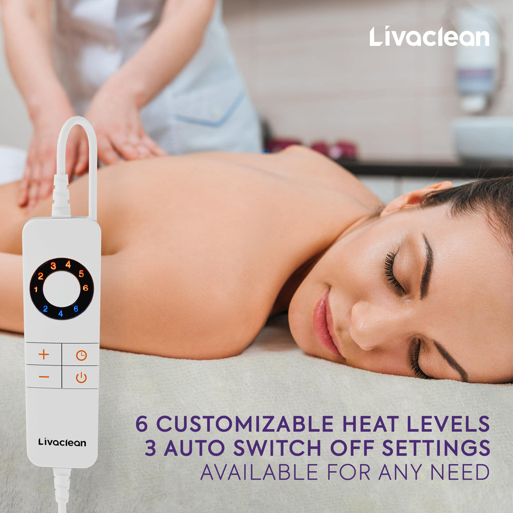 Livaclean product with elastic corner straps securing a fixed position.