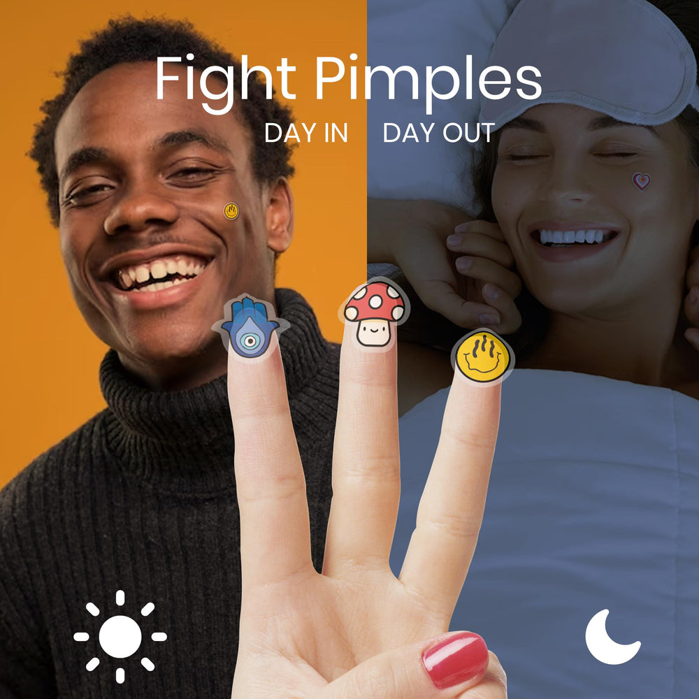 LivaClean Superstar Trippy edition color and shapes highlight teen friendly acne patches