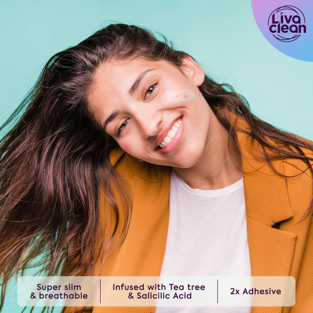 LivaClean XL hydrocolloid bandages; full-face coverage for larger breakouts