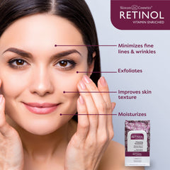 LIVAURA cleansing towelette travel pack demonstrates on-the-go exfoliation and toning