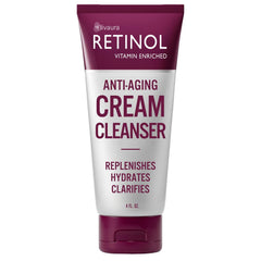 LIVAURA retinol cleanser bottle close-up shows hydrating formula for smoother skin prep