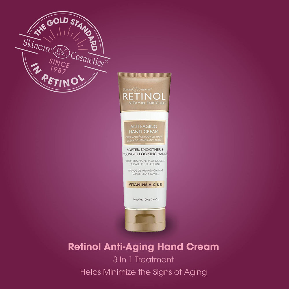 LIVAURA Retinol hand cream on nails and cuticles promotes conditioned nails.