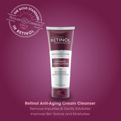 LIVAURA retinol cleanser pump-action bottle promoting daily gentle cleanse routine