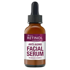 LIVAURA Retinol serum bottle closeup highlights premium packaging and silky texture.