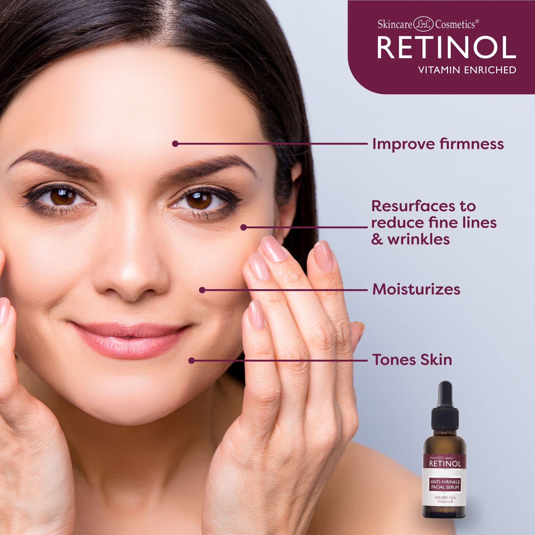 LIVAURA Retinol serum texture swatch demonstrates creamy, fast-absorbing formula for daily use.
