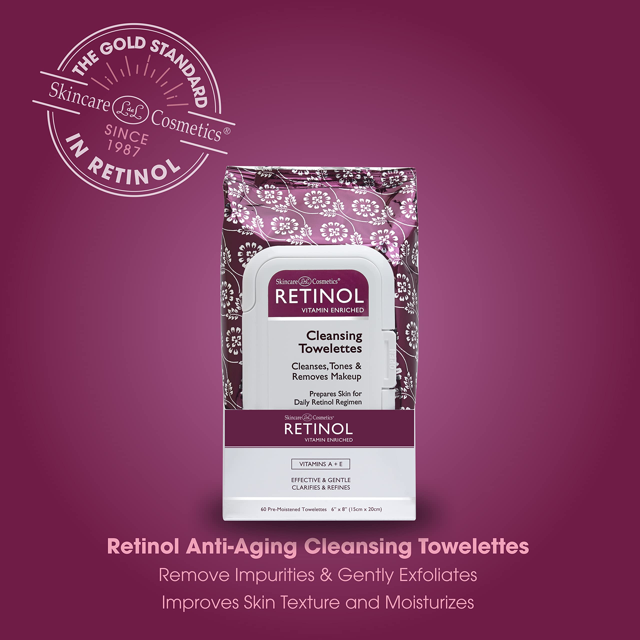 LIVAURA towelette closeup texture highlights exfoliation and smooth skin feel