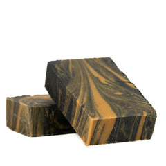 Live Bearded Tombstone bar soap featuring natural ingredients bamboo charcoal and pumice.