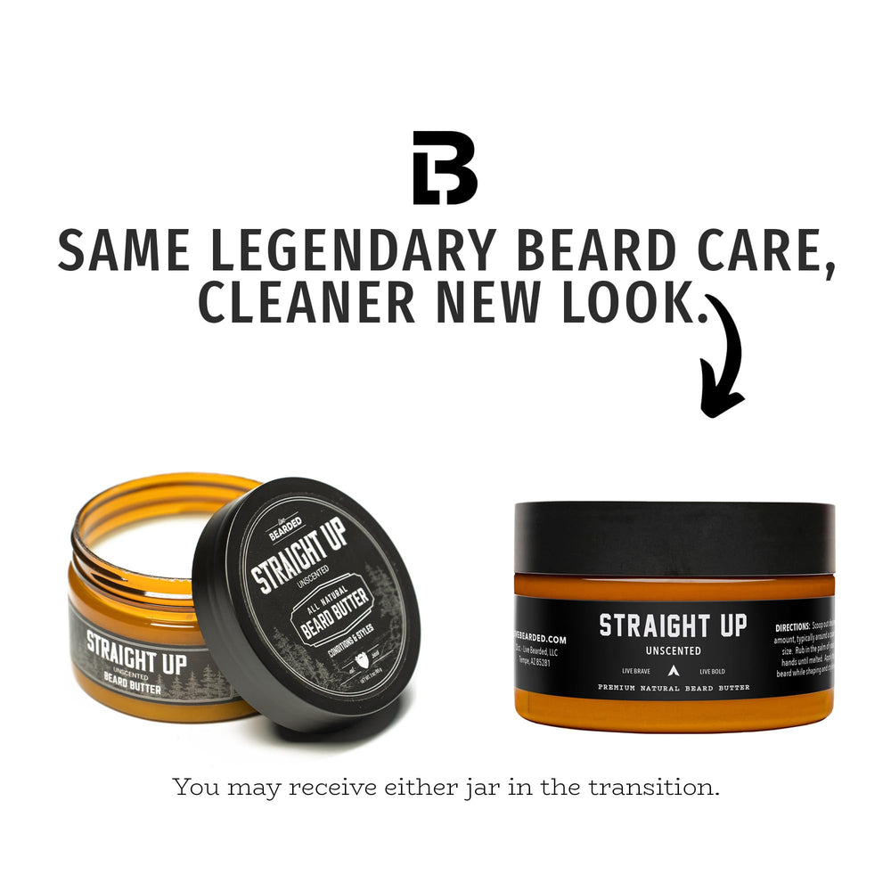 Live Bearded beard butter application-glide shows easy, lightweight hold and moisture without greasiness.