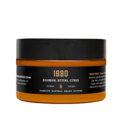 Live Bearded beard butter jar close-up highlighting conditioning moisture for daily beard care.